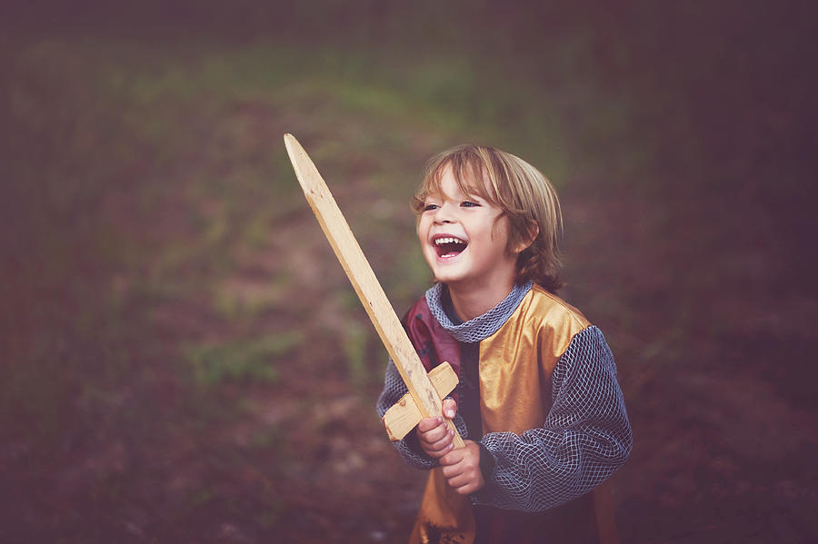 Boy in knight costume Photograph by Adriana Varela Photography