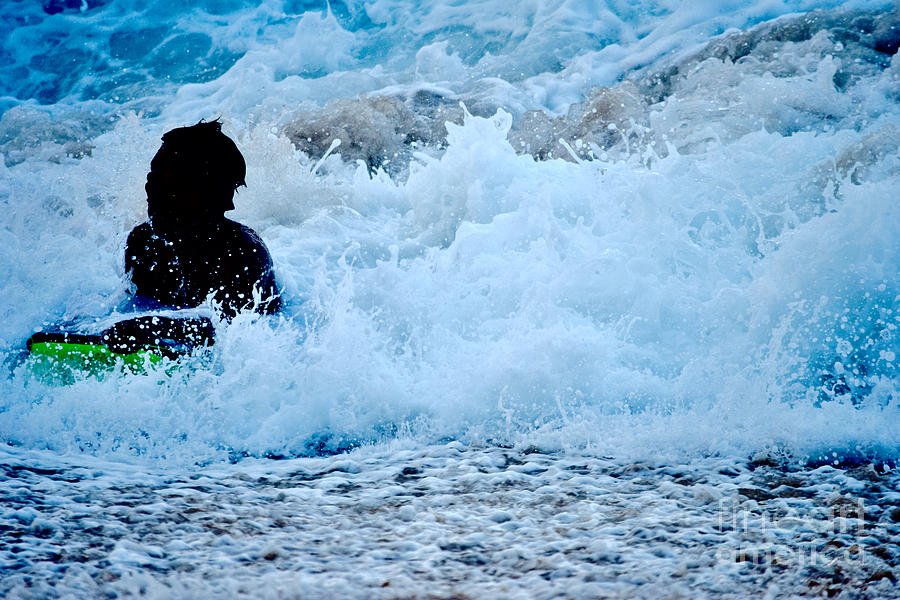 Boy in the Surf Photograph by Debra Banks