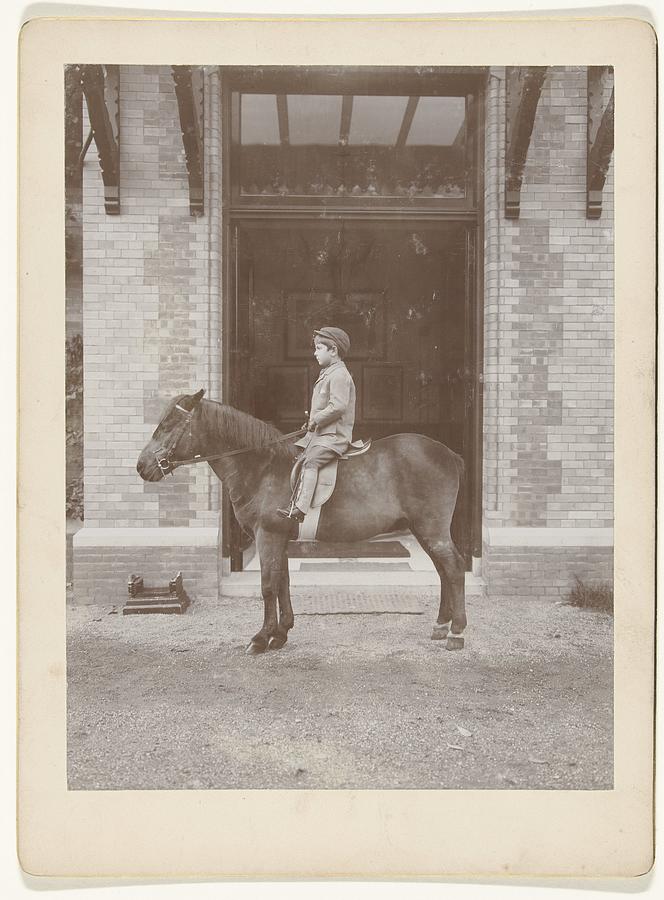 Boy on Horseback Side View Henry Pauw van Wieldrecht attributed to 1896 ...