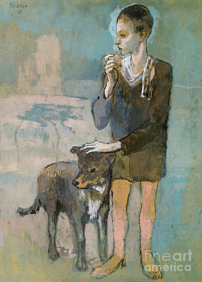 Boy with a Dog by Pablo Picasso | Pixels