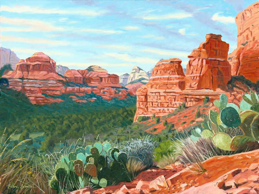 Red Rock Country Painting - Boynton Canyon - Sedona by Steve Simon