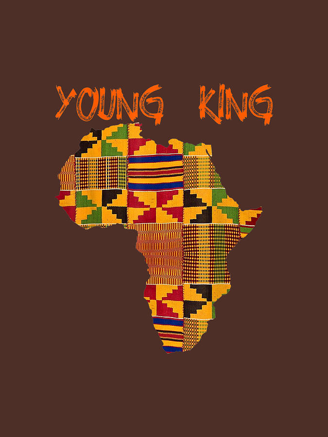 Boys African Kente Print Little Kids With King Kente Drawing by Yvonne ...