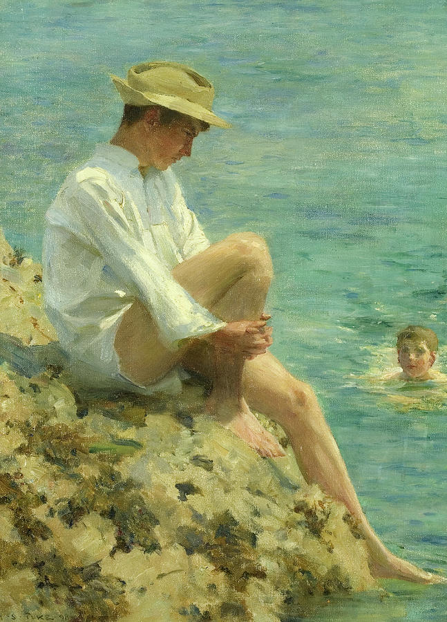Henry Scott Tuke Painting - Boys Bathing, 1908 by Henry Scott Tuke