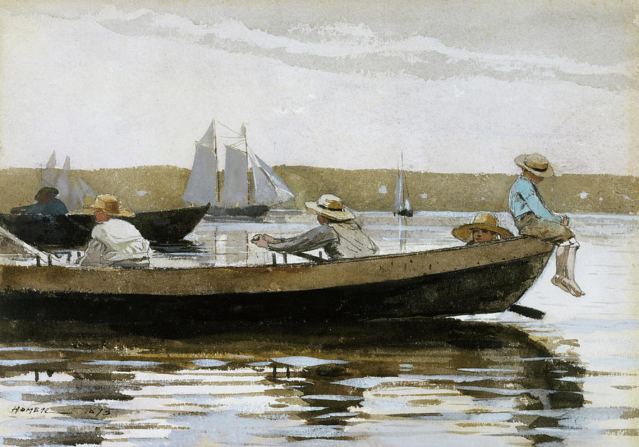Boys in a Dory by Winslow Homer 1873 Painting by Movie Poster Prints