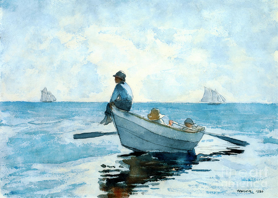 Boys in a Dory by Winslow Homer Photograph by Carlos Diaz
