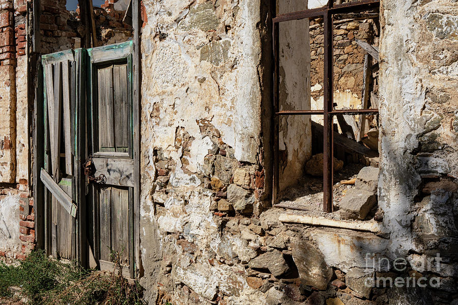 Bozcaada Doors and Windows Ruins Photograph by Bob Phillips