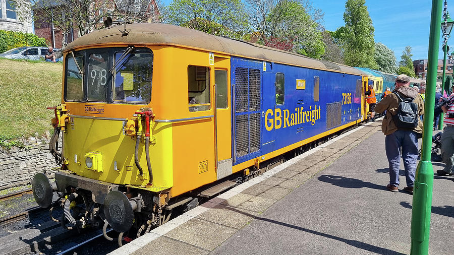 BR Class 73 Electric-Diesel Locomotive 73136 at Swanage Railway Photograph by Gordon James