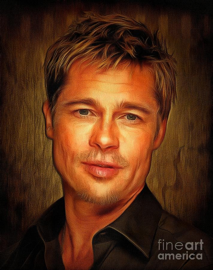 Brad Pitt Digital Art by Drazen Kirchmayer - Fine Art America