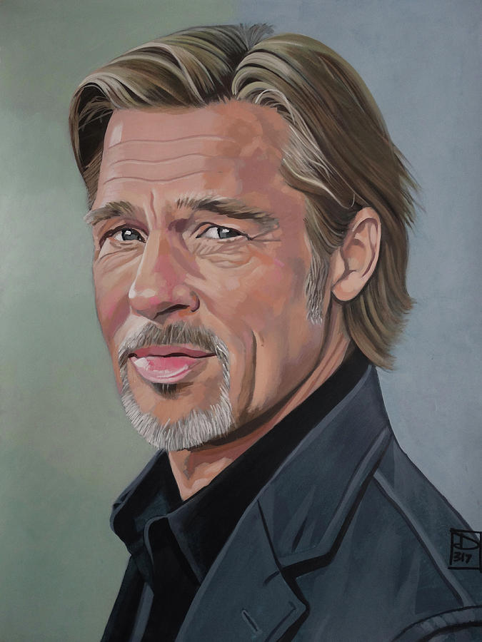 Brad Pitt Painting by Duane Potosky - Fine Art America