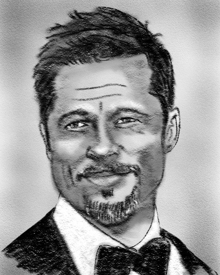 DH  Brad Pitt Sketch