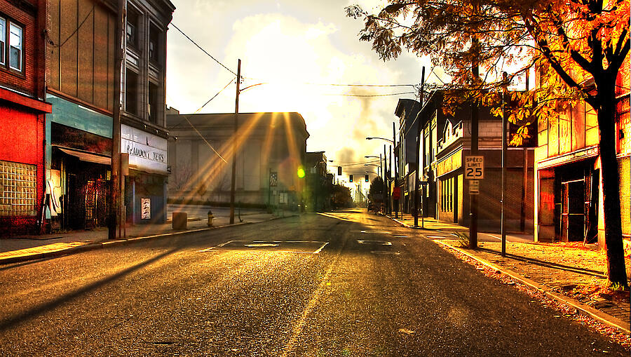Braddock Ave at Sunrise Photograph by Kurt Miller Photography