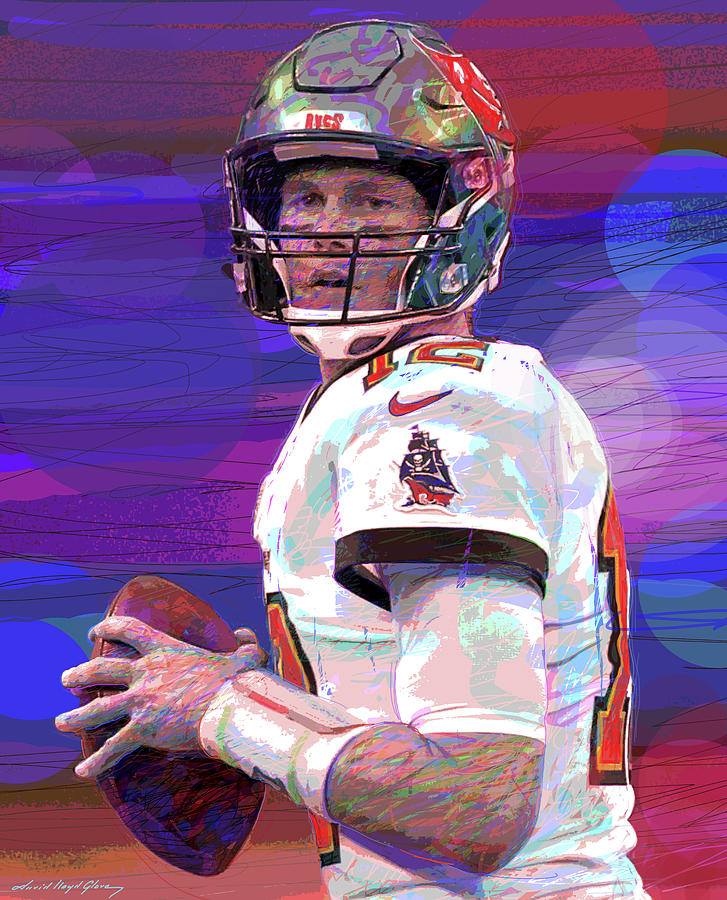 Brady Drops Back Painting