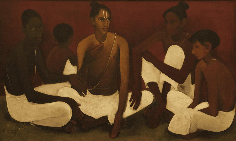 Brahmacharis - Amrita Sher Gil Digital Art by Samuel HUYNH Brahmacharis - Amrita Sher Gil Digital Art by Samuel HUYNH