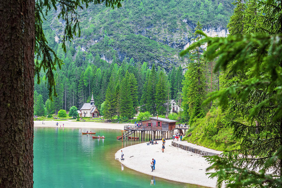 Braies Lake. Dolomites. Italy Photograph