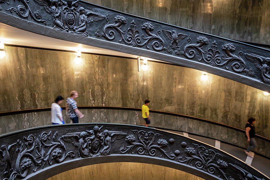 Bramante Staircase In The Vatican Museum Photograph