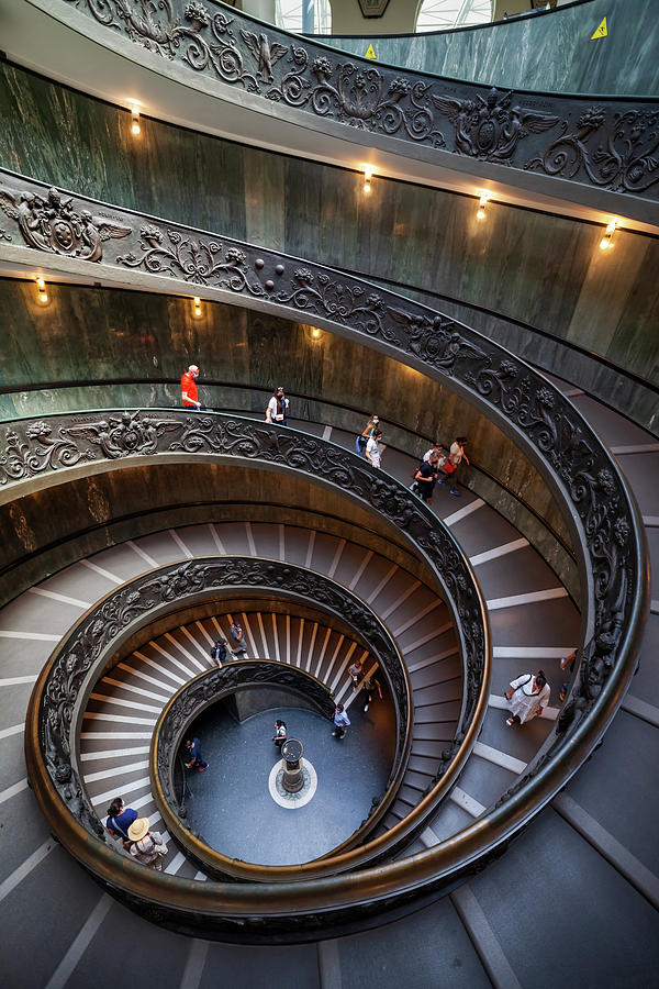 Bramante Staircase In Vatican Museums Photograph by Artur Bogacki