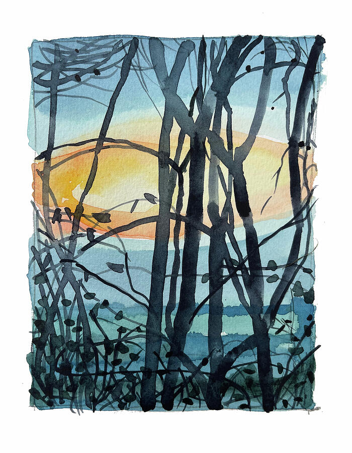 Bramble Sunset Painting