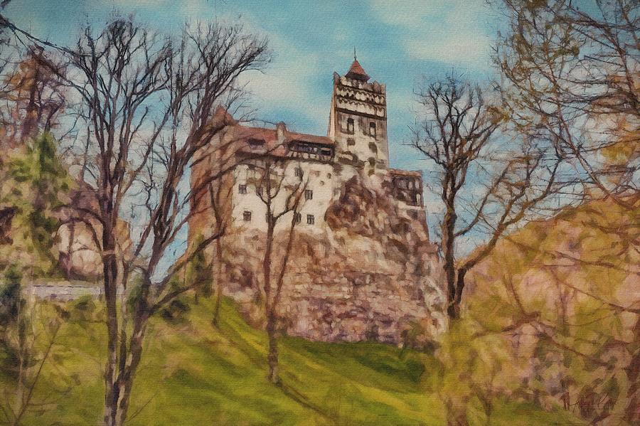 Bran Castle Painting by Jeffrey Kolker