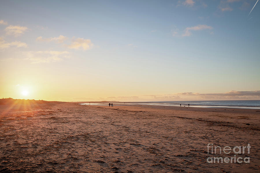 Brancaster Beach North Norfolk at sunset Photograph by Simon Bratt