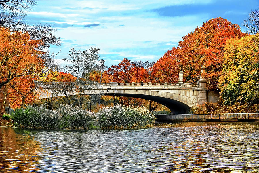 Branch Brook Park Avenue Bridge Autumn Photograph