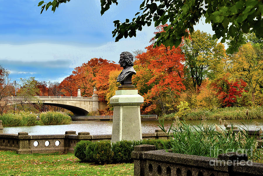 Branch Brook Park Mendelssohn Statue Photograph