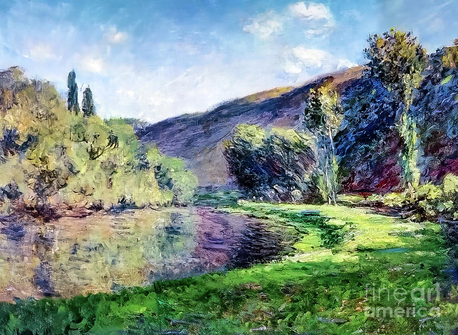 Branch of the Seine at Jeufosse by Claude Monet 1884 Painting by Claude Monet