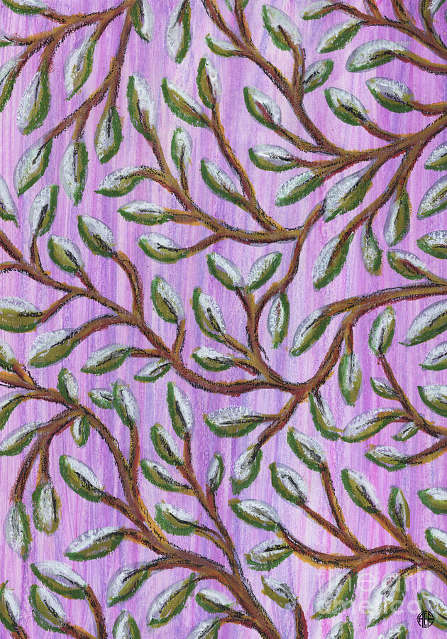 Branching Budlings Painting by Amy E Fraser