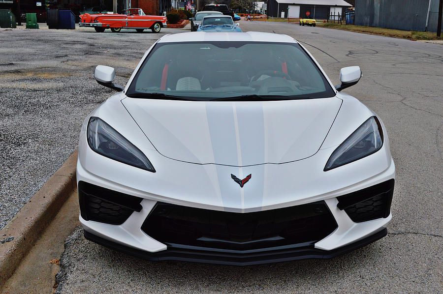 Brand New Corvette Front View Photograph by Gaby Ethington
