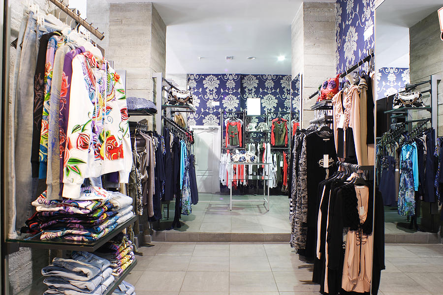Brand New Interior Of Cloth Store Photograph by Fiphoto