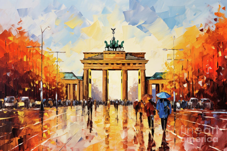 Brandenburg Gate Digital Art by Imagine ART