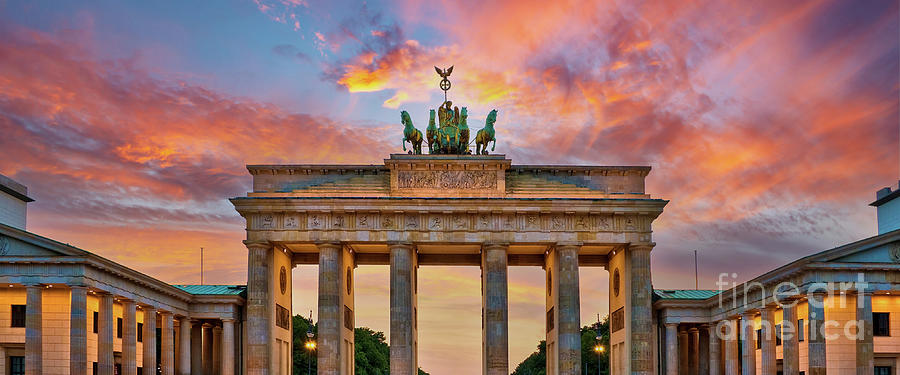 Brandenburg gate in Berlin Photograph by Delphimages Photo Creations
