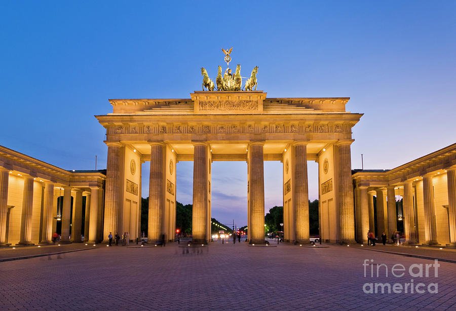 Berlin Photograph - Brandenburg gate Pariser Platz, Berlin, Germany, Europe by Neale And Judith Clark