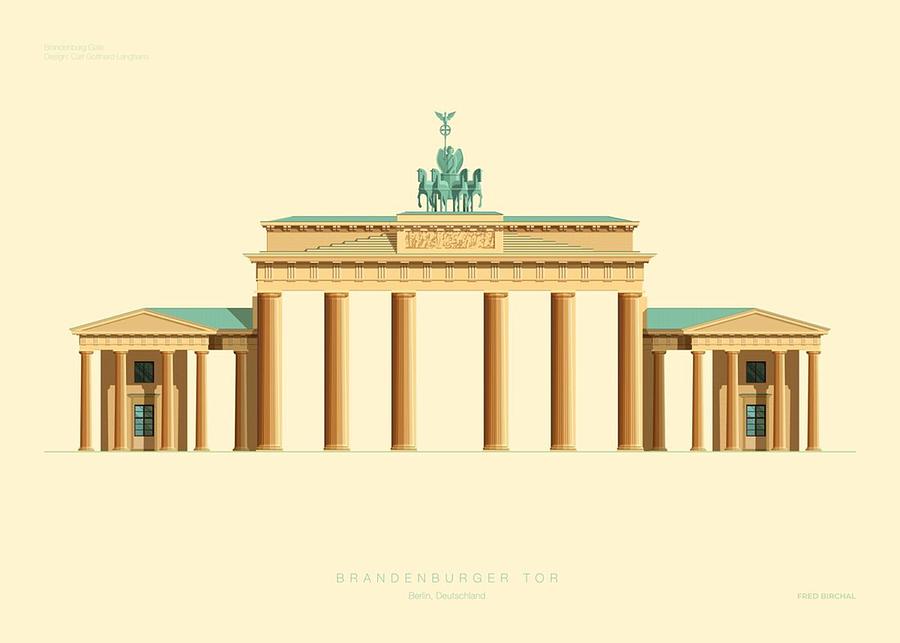 Brandenburger Tor Drawing by Julian Sancez