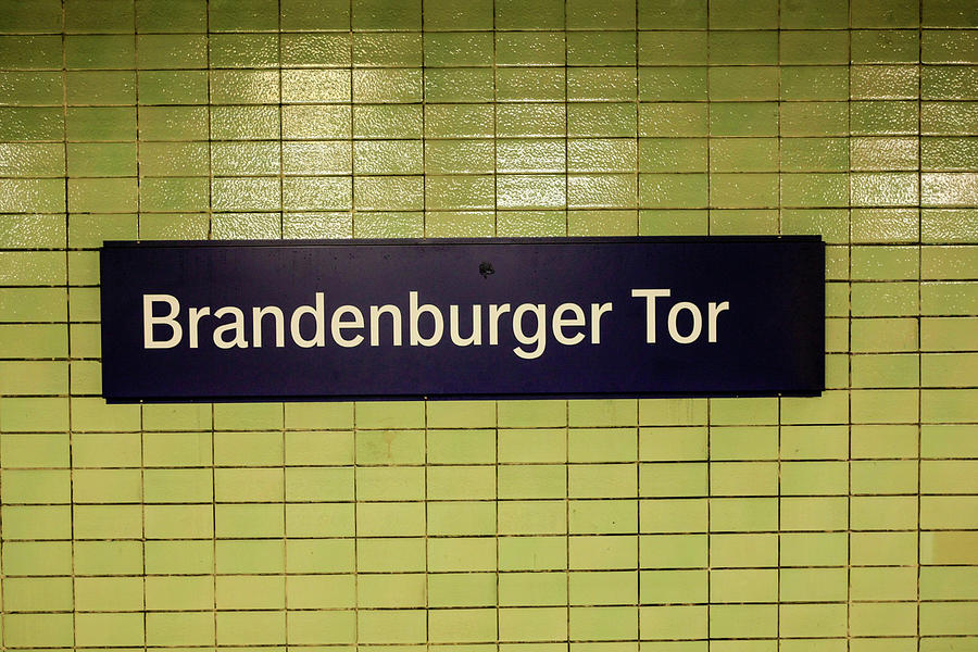 Brandenburger Tor Sign Photograph by Chris Smith