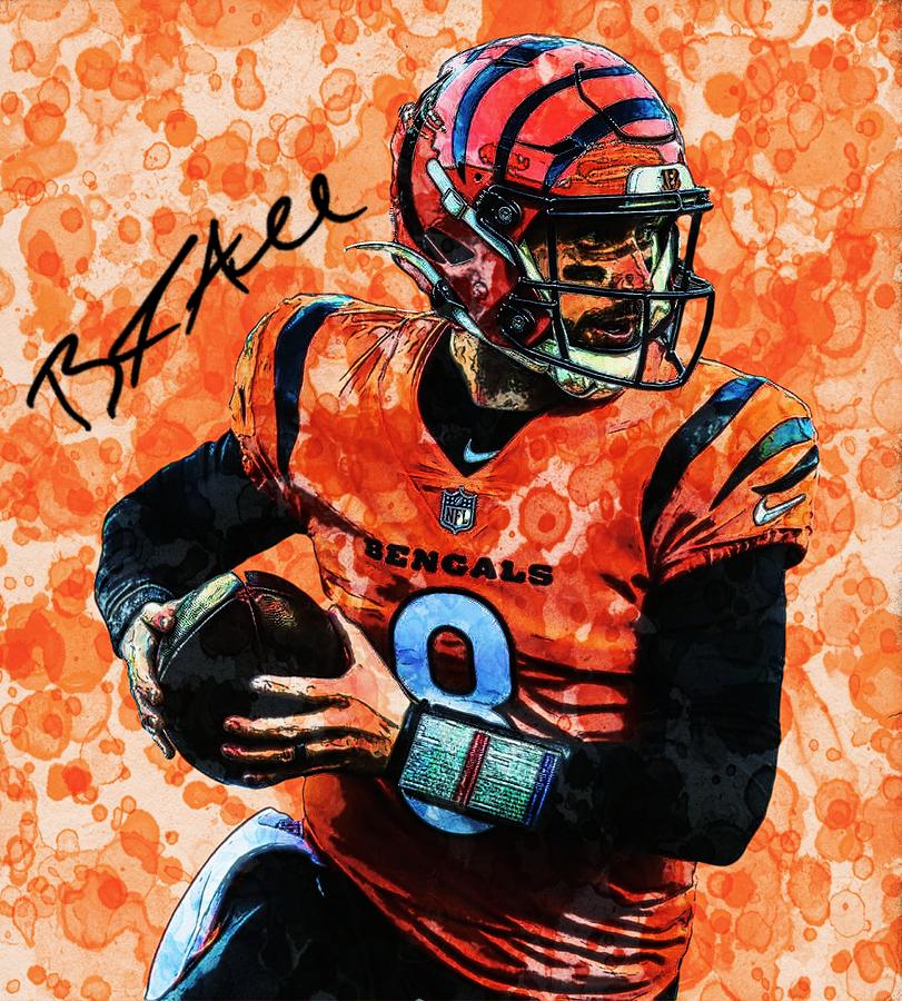 Brandon Allen Bengals QB WC Digital Art by Bob Smerecki - Fine Art America