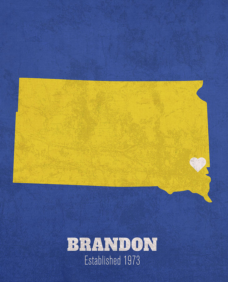 Brandon South Dakota City Map Founded 1973 Sdsu Color Palette Design Turnpike 