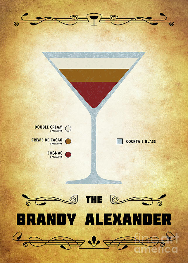 Brandy Alexander Cocktail - Classic Digital Art by Bo Kev