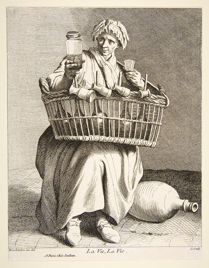 Brandy Seller Drawing by Anne Claude de Caylus