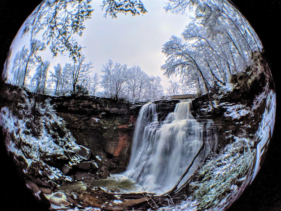 Brandywine Falls in the Spring 2 Photograph by Brad Nellis