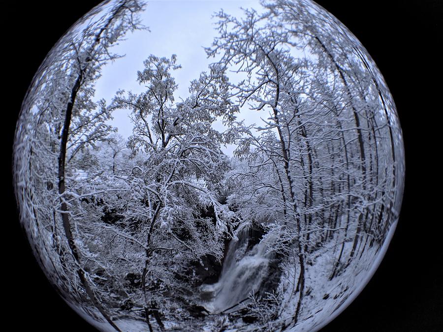 Brandywine Falls Snowglobe Photograph by Brad Nellis