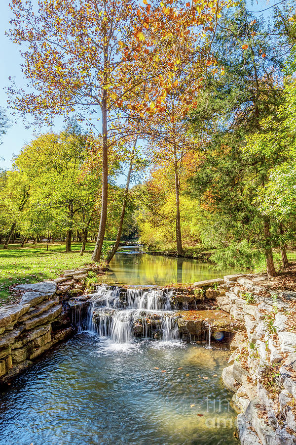 Branson Waterfalls In The Fall Photograph by Jennifer White