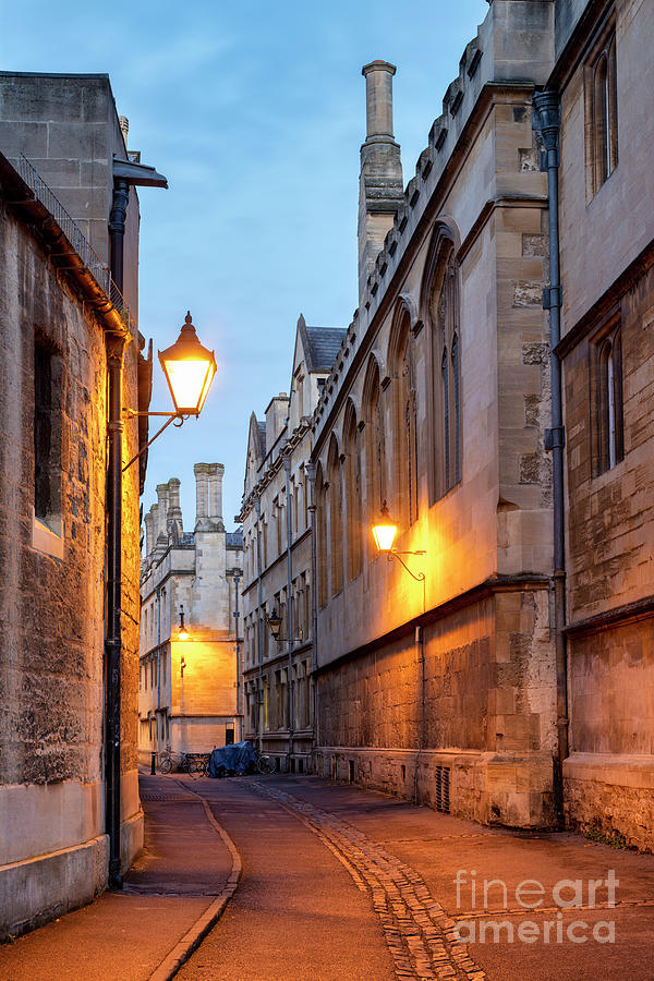 Brasenose Lane Oxford at Dawn Photograph by Tim Gainey
