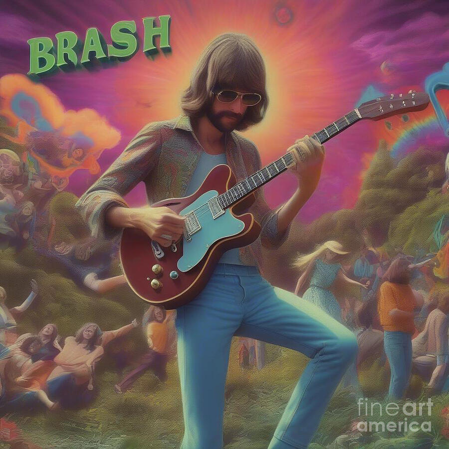 Brash Underground Guitarist #1 Digital Art by Steve Mitchell Brash Underground Guitarist #1 Digital Art by Steve Mitchell