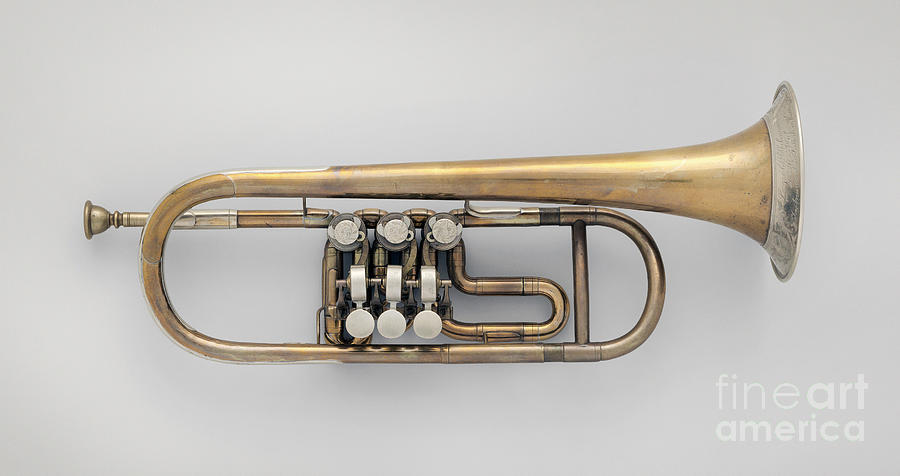 Brass and Silver Trumpet Photograph by Leopold Uhlmann