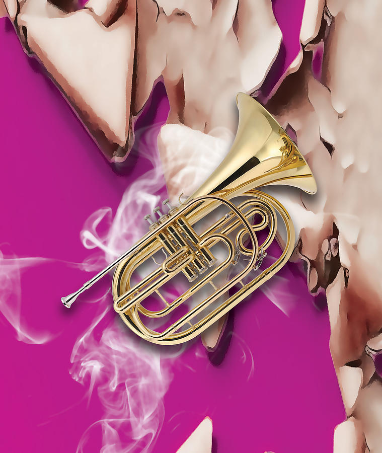 Brass Horn Dreams Mixed Media by Marvin Blaine