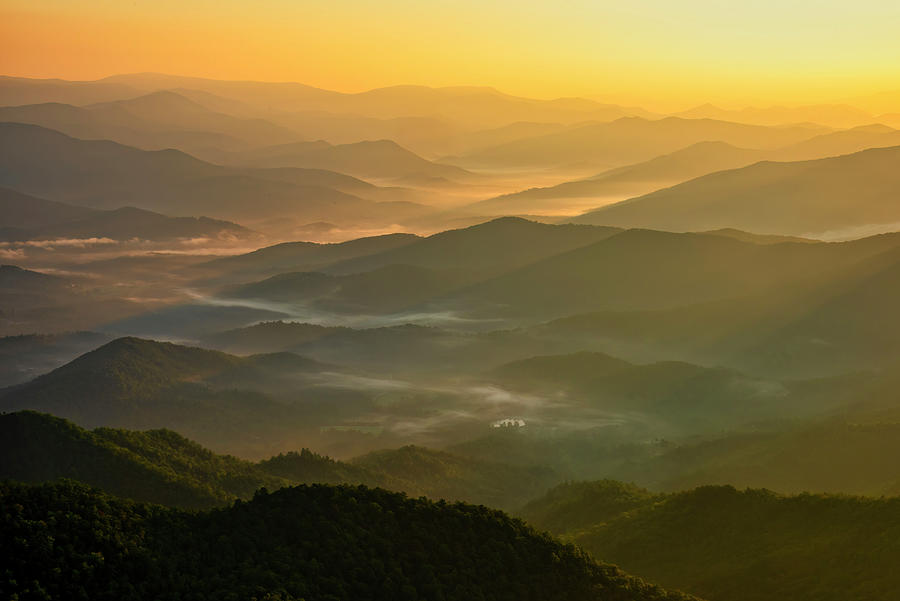 Brasstown Bald mists Photograph by Andy Crawford