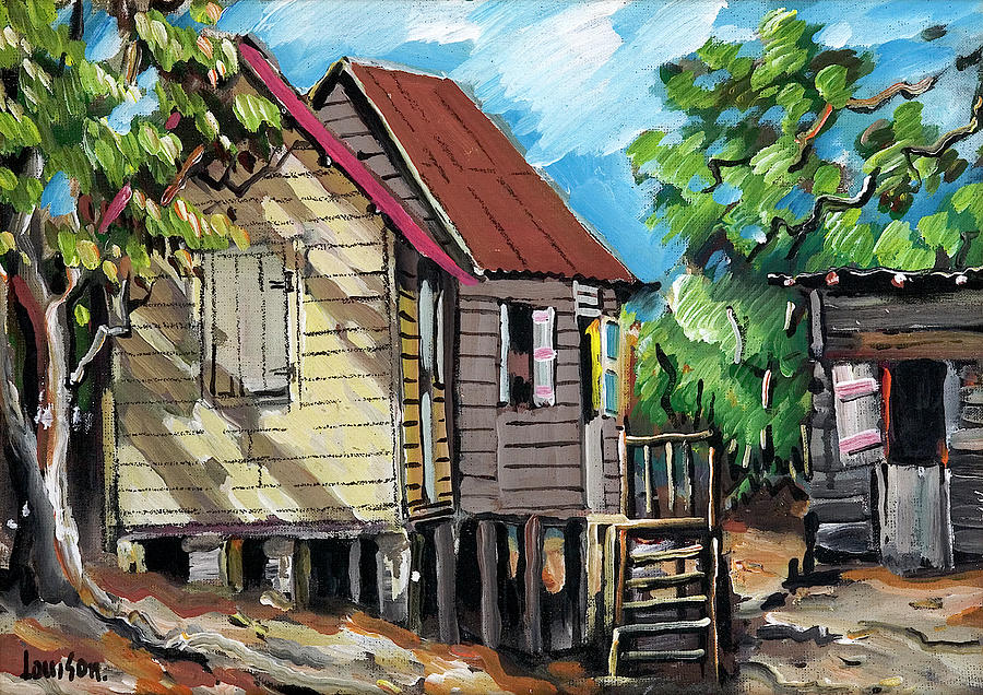 Trinidad Painting - Brathwaites House by Dermot Louison