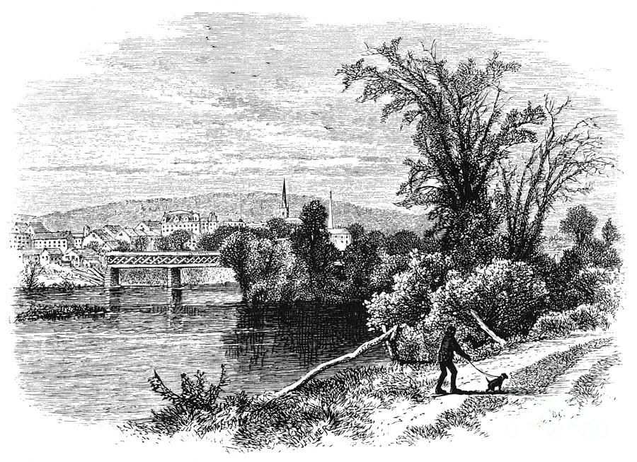 Brattleboro, Vermont, 1874 Drawing by J Douglas Woodward
