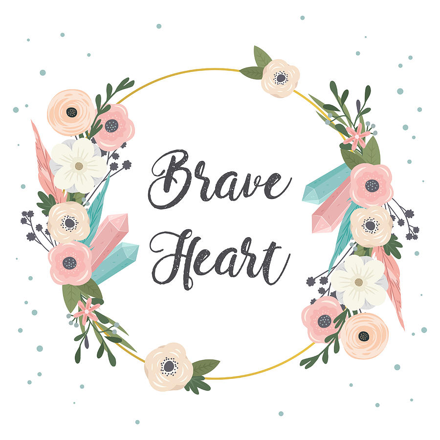 Brave Heart Drawing by Beautify My Walls