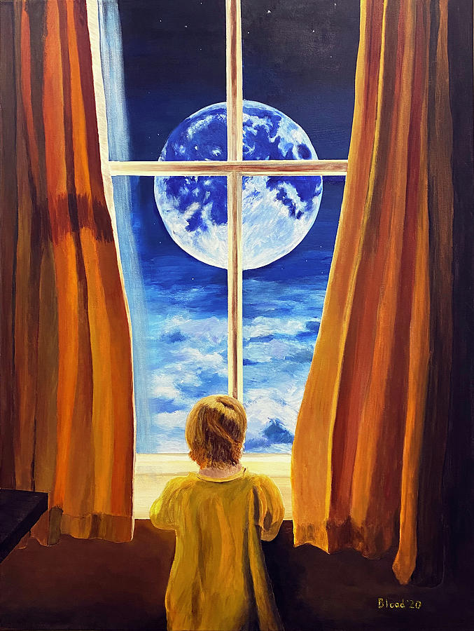 Curtain Painting - Brave New World by Thomas Blood